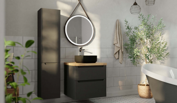 Мебель для ванной Jorno Wood 60, серый