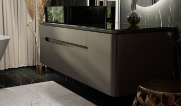Мебель для ванной Jorno Shine 120, антрацит